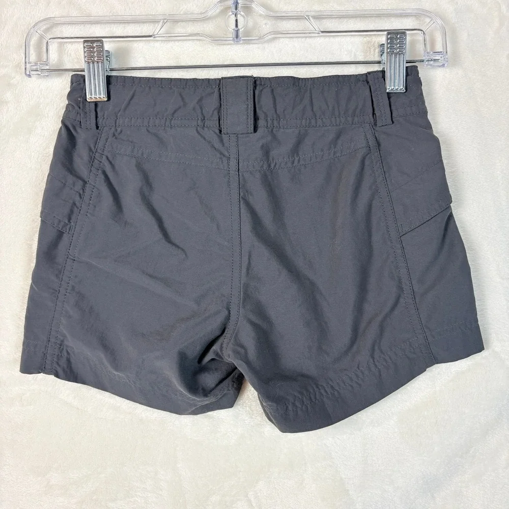 Marmot Cargo Shorts Kids Small S Grey Excellent Adjustable Waist Hiking Utility